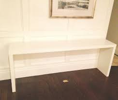 White Gold Ikea Hack Malm Table To Grasscloth Console Ikea Console Table Ikea Hack Ikea