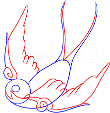 How To Draw A Swallow, Step By Step, Drawing Guide, By Dawn - Dragoart