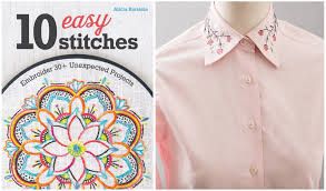 You may have noticed the collar did not come off the neck band yet. National Embroidery Month Stitch Collars And Cuffs C T Publishing