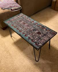 Hand Carved Boho Coffee Table Custom Size Barn Door Rustic Etsy Wood Dining Table Rustic Wood Wall Decor Coffee Table Vintage