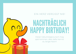 Maybe you would like to learn more about one of these? Nachtragliche Geburtstagswunsche 20 Lustig Schone Vorlagen