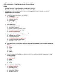 We did not find results for: Soal Latihan Microsoft Excel Dasar