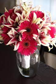 Tiger Lilies And Gerbera Daisies Daisy Wedding Daisy Bouquet Wedding Gerbera Daisy Wedding Bouquet