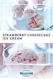 Strawberry Cheesecake Ice Cream Recipe Strawberry Cheesecake Ice Cream Ice Cream Maker Recipes Homemade Ice Cream Recipes