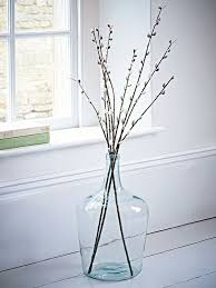 Dri plant , branch dry , decor vase , branch led , provence vase , fake flower in vase , vase , decor for vase. Easy Decorating With Palm Fronds Branches And Greenery Glass Vase Decor Jug Decor Glass Jugs Decor