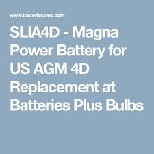 Magna Power Battery For Us Agm 4d Replacement Boat