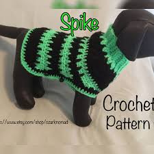 Look at this little preppy guy! 38 Crochet Dog Sweater Patterns Crochet News