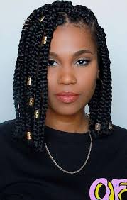 23 Short Box Braid Hairstyles Perfect For Warm Weather Stayglam Short Box Braids Hairstyles Box Braids Hairstyles Box Braids Hairstyles For Black Women