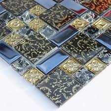 Gạch Mosaic Thủy tinh vàng tinh thể BL-DD-23-00X 300*300mm | PJM