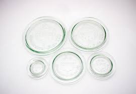 Glass Replacement Lid Weck Jars Would look perfect in your retro kitchen.