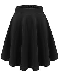 Thanth Womens Versatile Stretchy Pleated Flare Short Skater Skirt At Amazon Women S Clothing S Flared Skater Skirt Pleated Flare Skirt Black Pleated Mini Skirt