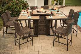 The average price for fire pit patio sets ranges from $600 to over $5,000. Amazing Fire Pit Bar Table With Outdoor Backyard Gas Fire Pits Fire Pit Tables Chairs Fire Pit Dining Set Fire Table Patio Bar Table