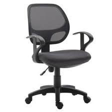 De coloris noir très moderne, il est. Chaise De Bureau Pour Enfant Cool Fauteuil Pivotant Et Ergonomique Avec Accoudoirs Siege A Roulettes Et Hauteur Reglable Mesh Gris Vente De Idimex Conforama