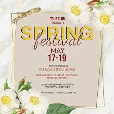 It celebrates spring season in kullu. Fruhling Festival Veranstaltung Flyer Vorlage Vorlage Postermywall
