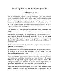 About press copyright contact us creators advertise developers terms privacy policy & safety how youtube works test new features press copyright contact us creators. 10 De Agosto De 1809 Primer Grito De La Independencia Rebeliones Agitacion