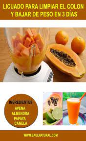 Licuado Para Limpiar El Colon Y Bajar De Peso En 3 Dias Detox Juice Detox Juice Recipes Juicing Recipes