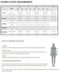 Hurley Apparel Size Charts
