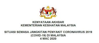 Kementerian kesehatan berdasarkan keputusan menteri pendayagunaan aparatur negara dan reformasi birokrasi nomor 420 tahun 2019 tentang penetapan kebutuhan pegawai negeri sipil di. Kenyataan Akhbar Kementerian Kesihatan Malaysia Situasi Semasa Jangkitan Penyakit Coronavirus 2019 Covid 19 Di Malaysia Pejabat Pendidikan Daerah Kota Kinabalu