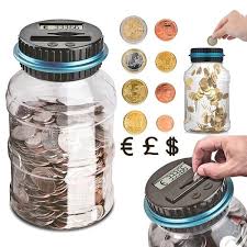 To get more accuracy we suggest that you calculate the weight by stepping on the scale second, grab a representative handful of coins from the jar and count how many of each coin you got in your handful. Fashion Digital Coin Counting Lcd Coin Counting Box Jar Money Storage Box Automated Coin Bank Coin Saving Box Coin Bank Electronic Coin Saving Box Buy At A Low Prices On Joom E Commerce Platform