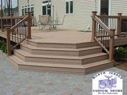 Like How These Steps Flare Out Would Add A Railing Down The Middle Deck Stairs Decks And Porches Deck