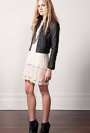 Leather Jacket Over A Lace Dress Leather Dresses Lace Dress Women S Fashion Dresses