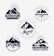 Mountain Logo Icon Hand Painted Black Mountain Icon Mountain Logos Logo Icons Name Card Design