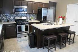 Painted Kitchen Cabinets Brown Kitchen Cabinets Home Kitchens Painting Kitchen Cabinets