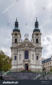 The Roman Catholic Cathedral Of St Mary Magdalene Is Located In The Very Heart Of The Karlovy Vary Spa Social Media Graphics Image Stock Photos Photo Editing