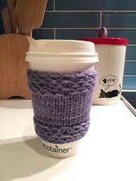This simple coffee cozy pattern for. 10 Easy Knit Coffee Cozy Free Patterns To Knit Up Quickly