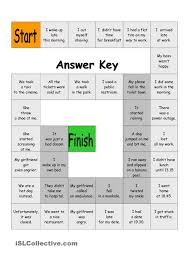 Board Game A Terrible Day Simple Past Past Simple Board Games Vocabulary Games Games