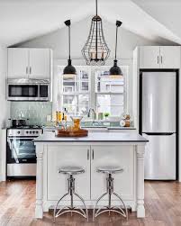 5 Smart Ways To Fit A Kitchen Island In A Small Space Small Kitchen Layouts Kitchen Remodel Small Kitchen Island In Small Space
