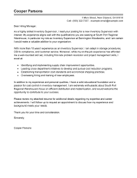 Templates should be used as a guide, but they don't allow for the uniqueness of your skills, experience, and career history. Professional Inventory Supervisor Cover Letter Examples Livecareer