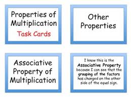 Task Cards Are A Great Way For Students To Practice And Review A Skill This Product Has 60 T Properties Of Multiplication Task Cards Multiplication Task Cards
