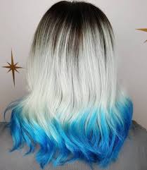 Apply the dye to your hair. Ombre Blue Dip Dye Hair Novocom Top