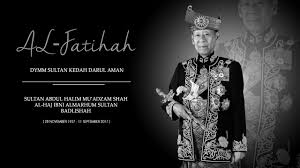 Polis berjaya menahan seorang pemuda berusia 21 tahun yang disyaki telah menghina kemangkatan almarhum sultan kedah sultan abdul halim mu'adzam shah pada isnin lalu. Skem Driving Academy Sembah Takziah Atas Kemangkatan Sultan Kedah Tuanku Abdul Halim Mu Adzam Shah Semoga Roh Dicucuri Rahmat Al Fatihah Facebook