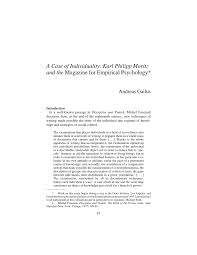 All letters will be reviewed by tdcj personnel. Pdf A Case Of Individuality Karl Philipp Moritz And The Magazine For Empirical Psychology