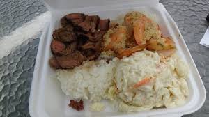 Whatever you need, whatever you want, whatever you desire, we provide. Yummy Steak Shrimp Potato Macaroni Salad And Rice From Ono S Picture Of Oahu Private Tours Oahu Tripadvisor