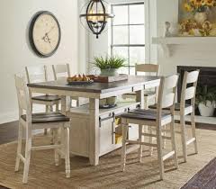 Madison County Vintage White Extendable Counter Height Dining Room Set Counter Height Dining Table Counter Height Kitchen Table Counter Height Dining Sets