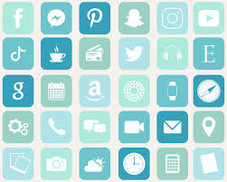 Ios14 App Icon Teal 30pc Instant Download Etsy In 2020 App Icon Iphone Icon Ios Icon