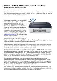 Pixma ip4820 series printer pdf manual download. Using A Canon Pc 940 Printer Canon Pc 940 Toner Combination Really Books By Coolgadgetmedia Issuu