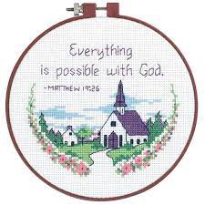 Stitch size is 55 wide by 87 high. Dimensions Counted Cross Stitch Kit Everything Is Possible In 2021 Christian Cross Stitch Christian Cross Stitch Patterns Cross Stitch Kits