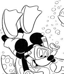 Topolino Sottacqua Da Colorare Disegni Da Colorare E Stampare