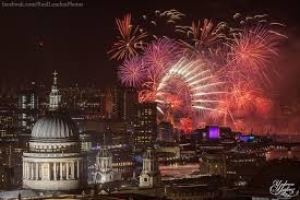 St Paul S Cathedral At New Year London Fireworks Visit London St Pauls Cathedral