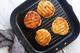 Instead of it being fried, it's made in the oven to make it healthier. Ground Chicken Burgers No Eggs Feelgoodfoodie