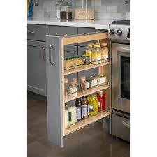 Hardware Resources 6 Inch Widh Base Cabinet Filler Pullout Organizer Wood Min Cabinet Opening 6 Inch Width Bfp02 6sc Base Cabinets Cabinets Organization Kitchen Design