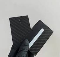 Matte Black Stainless Steel NFC Metal Business Cards Custom Laser Engraved  Logo RFID Communication Interface 13.56MHz ISO