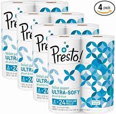 Toxic additives don't belong in toilet paper. Amazon Com Amazon Brand Presto 308 Sheet Mega Roll Toilet Paper Ultra Soft 24 Count Health Personal Care