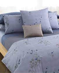 Silk plaid pillow and pinstripe throw. Fin Expansion Quelque Peu Calvin Klein Home Bamboo Flowers Bedding Collection Location Corse Calvi Com