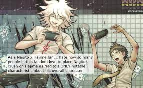 Danganronpa Headcanons — Confession: As a Nagito x Hajime fan, I hate how...