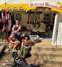 Hey all! After 3 years in the Scarby lagoon, I will not be working faire  this year. 😞 BUT! It is me and my fiancé's first year as Friends of Faire!  Anybody